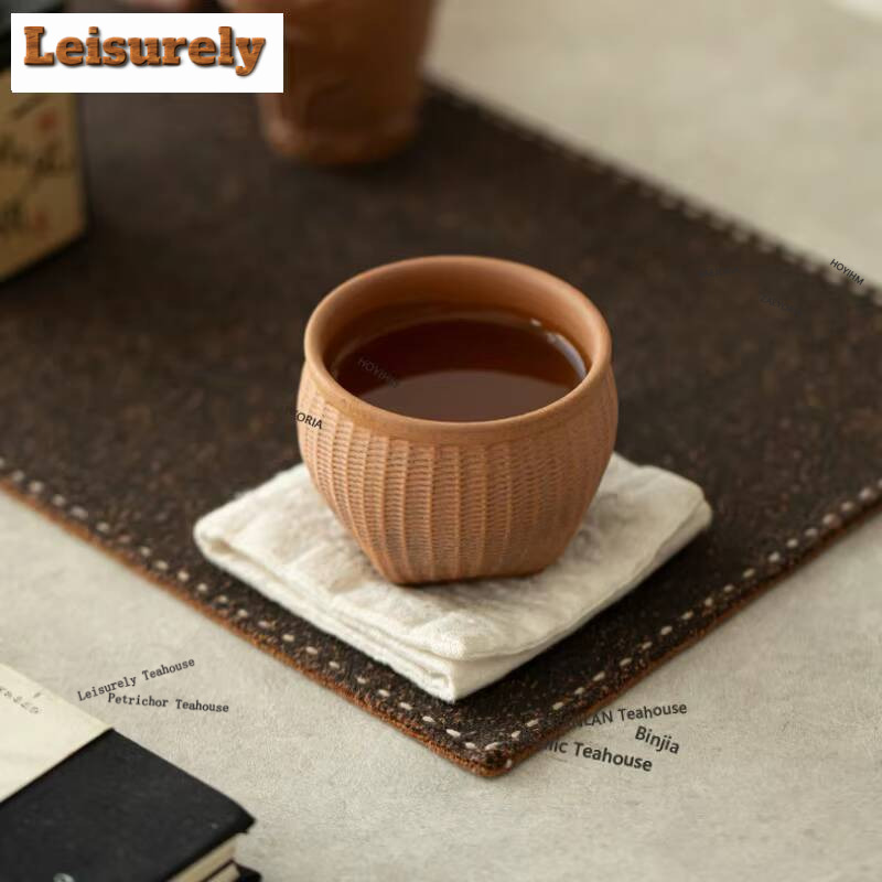 Vintage Collectible Pottery - 100 مل كوب شاي من طين