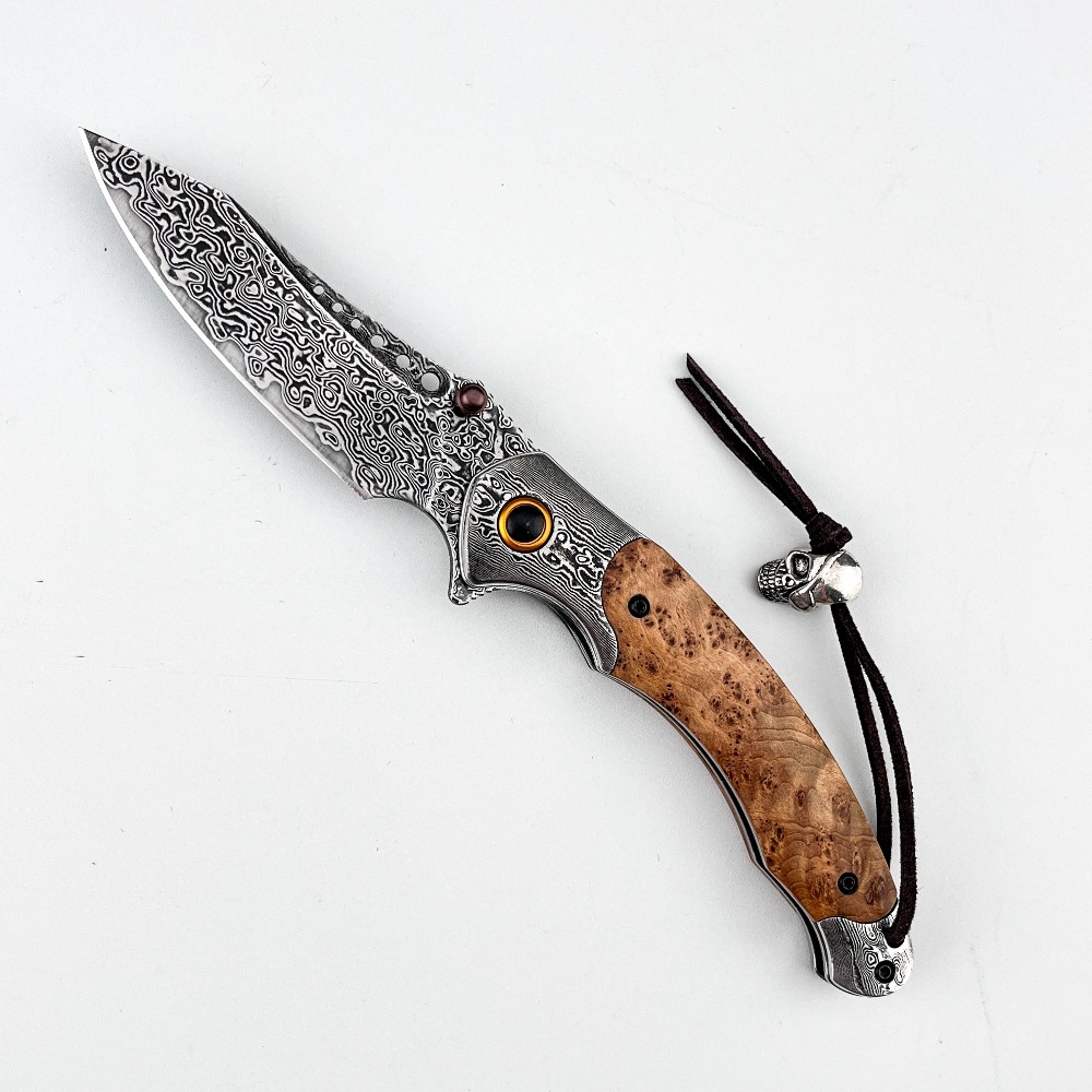 Vintage Collectible Pocket Knives - سكين جيب قابل للطي بنمط دمشقي