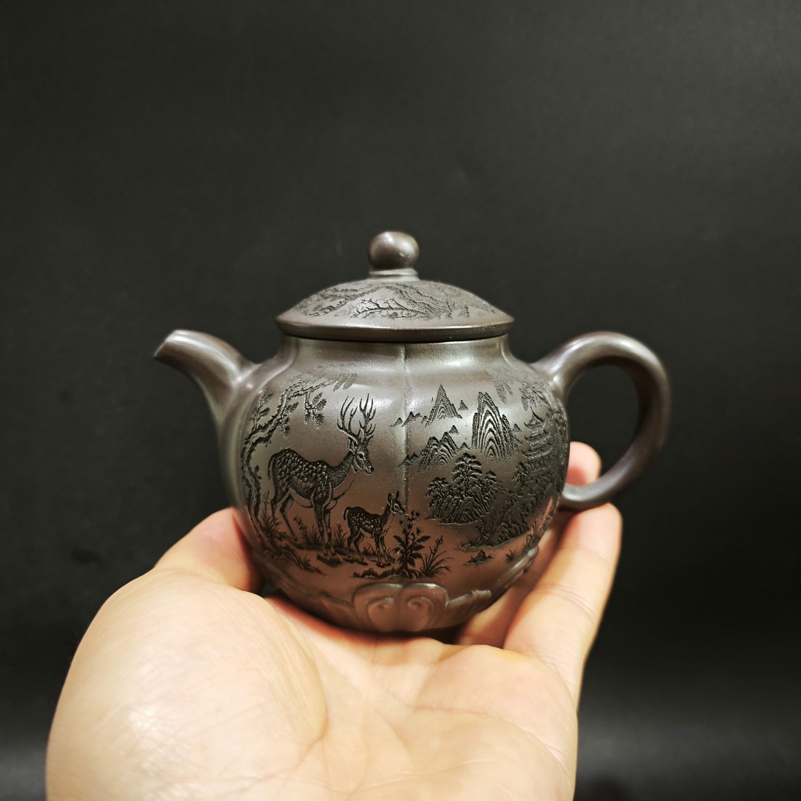 Vintage Collectible Pottery - إبريق شاي ييشينغ زيشا عتيق من