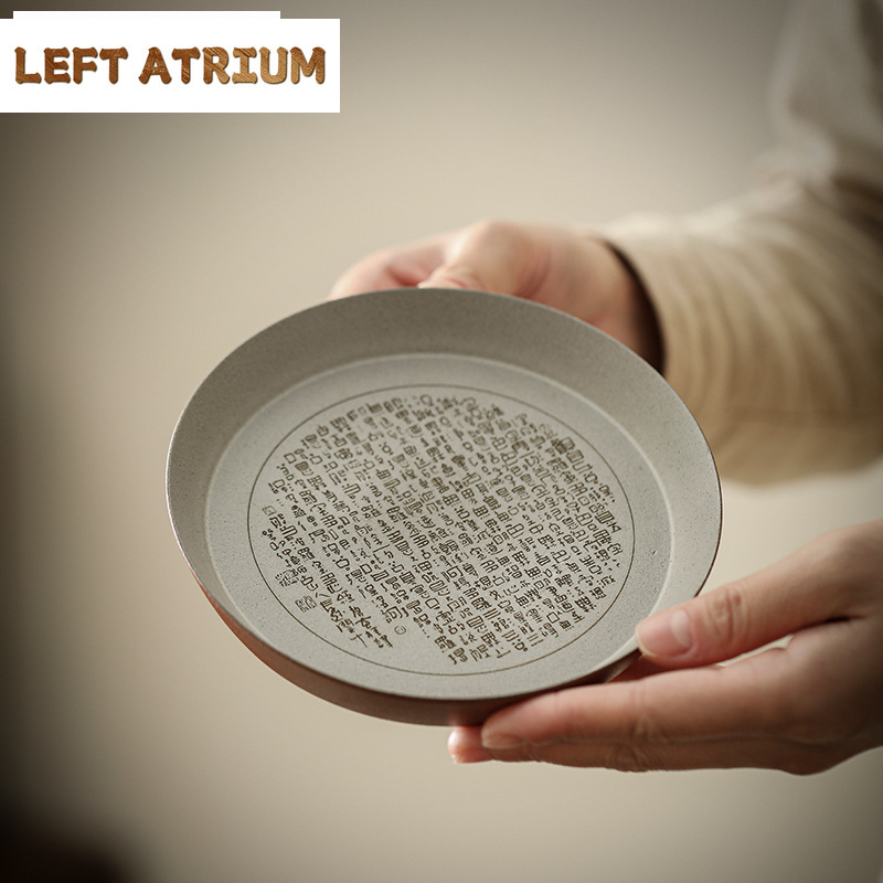 Vintage Collectible Pottery - حامل وعاء فخاري خشن مصنوع يدويًا