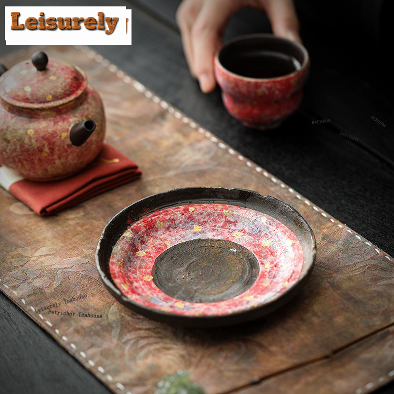 Vintage Collectible Pottery - صينية شاي يدوية الصنع من HOYIHM