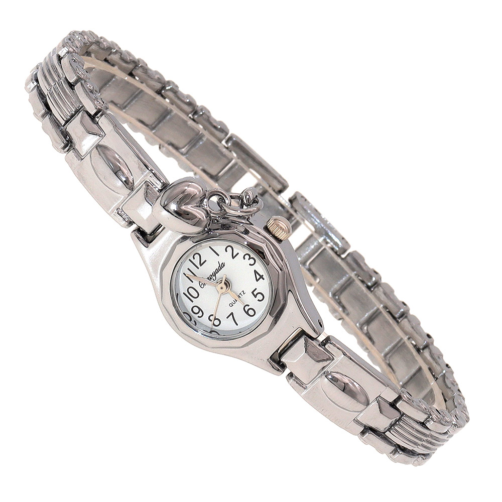 Vintage Watch Crystal - سوار نسائي أنيق، ساعة يد كوارتز