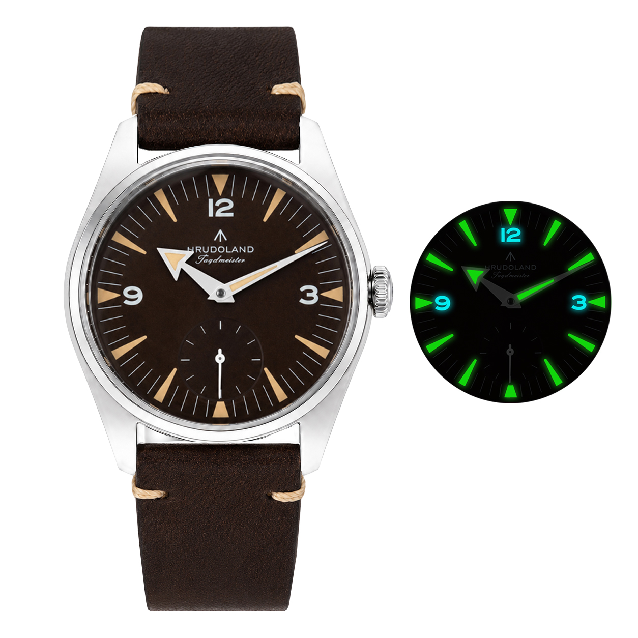 Vintage Collectible Watches - HRUODLAND ساعة يد رجال بتصميم Vintage