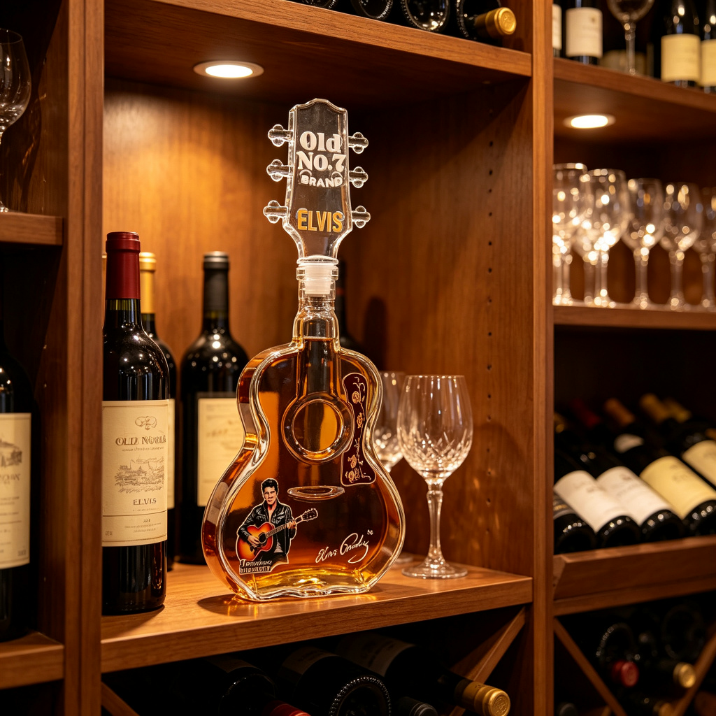 قارورة زجاجية على شكل جيتار إل - مراجعة Vintage Collectible Glass وسعره