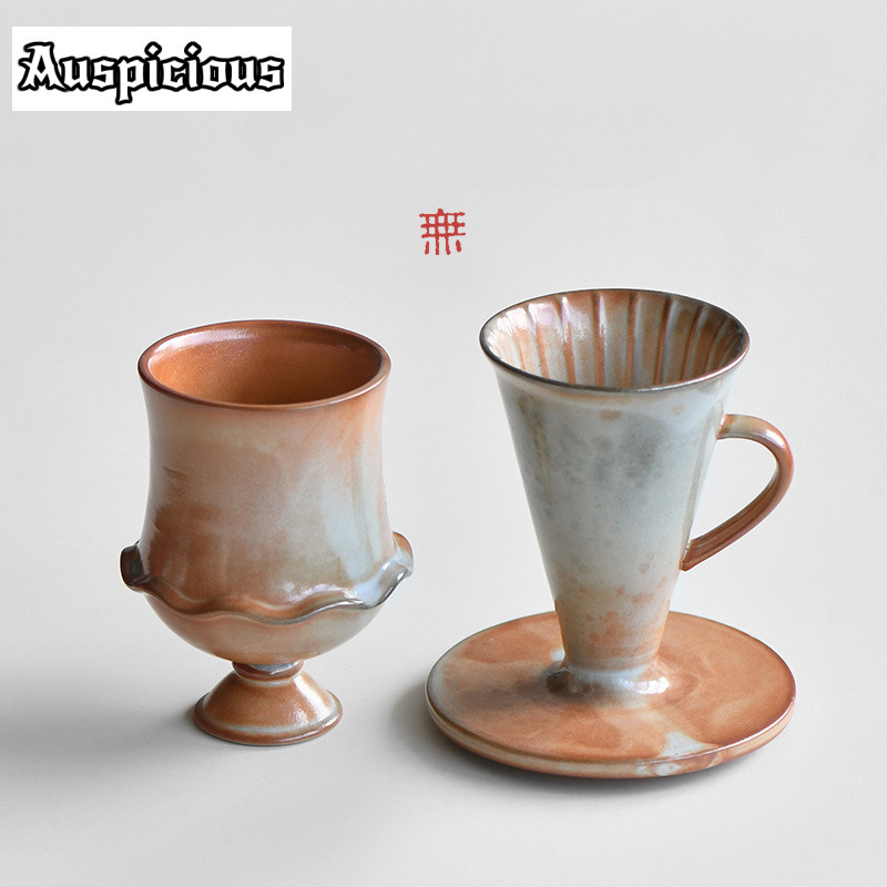 مجموعة أكواب القهوة المصنوعة ي - مراجعة Vintage Collectible Pottery وسعره