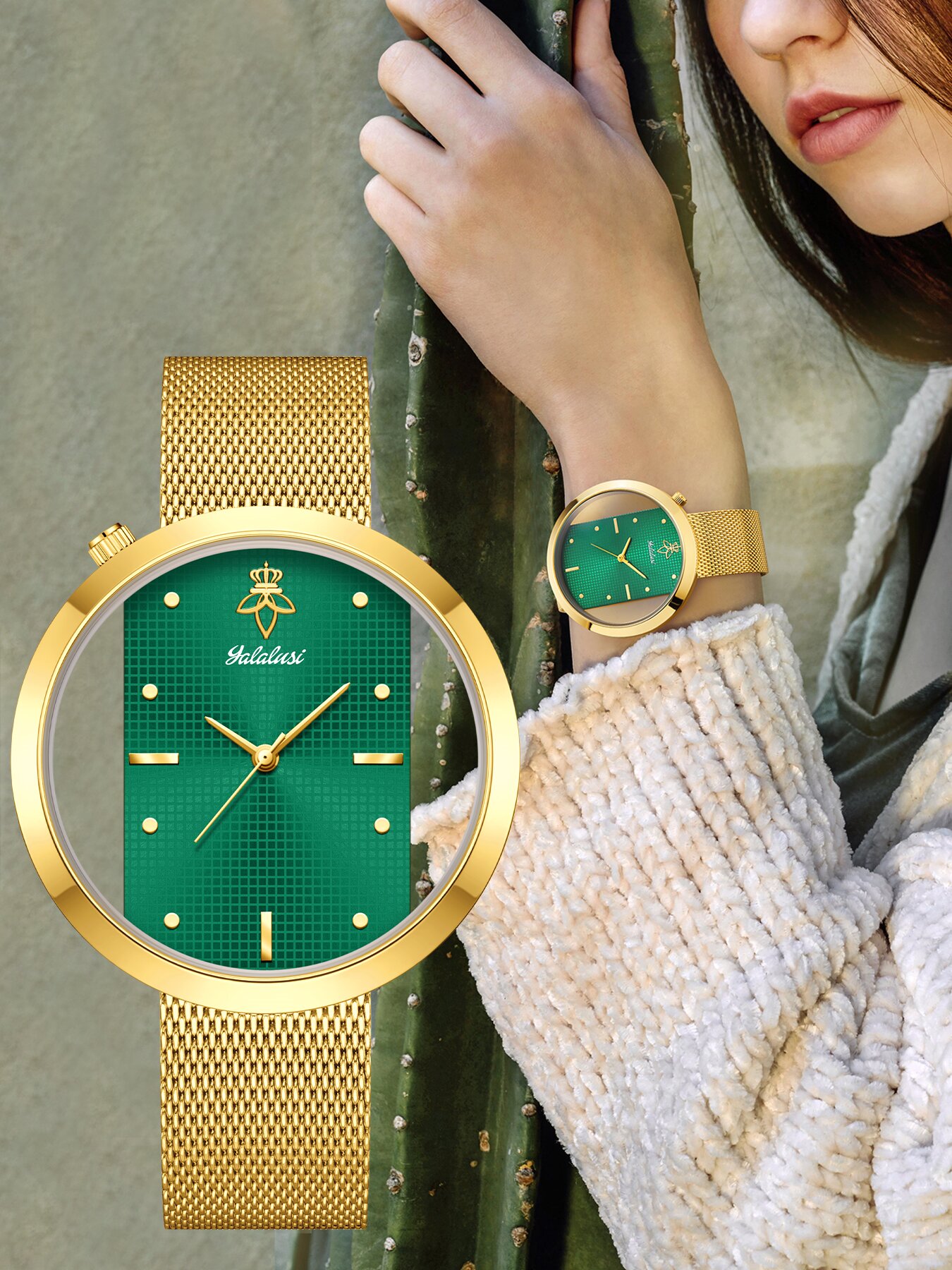 ساعة نسائية من YaLaLuSi بتصميم - مراجعة Vintage Watch Crystal وسعره