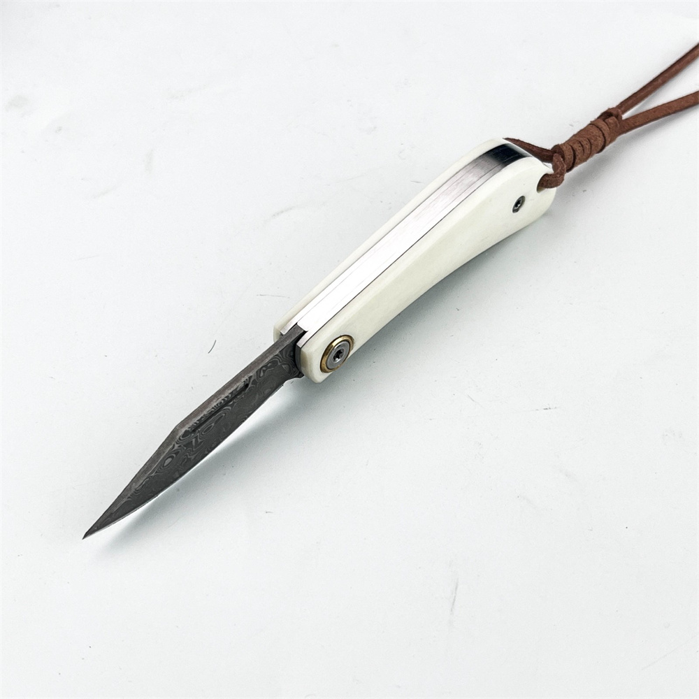 سكين جيب دمشقي قابل للطي بتصمي - مراجعة Vintage Collectible Pocket Knives وسعره